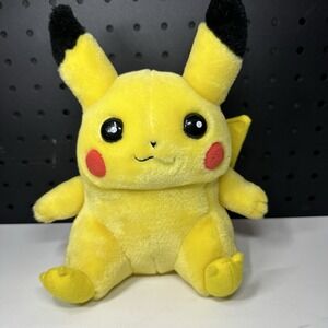 Vintage 1998 Hasbro Game Freak Original Nintendo Pokemon Pikachu Basic Plush 8"
